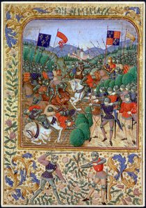 Slag bij Agincourt, Frankrijk, 25 oktober 1415, 19e eeuw door Unbekannt