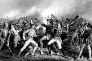 Slag bij Bennington, Vermont, Amerikaanse Onafhankelijkheidsoorlog, 16 augustus 1777 door Unbekannt