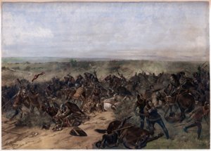 Slag bij Crécy, 26 augustus 1346 door Unbekannt