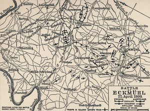 Slag bij Eckmühl, 22 april 1809, 1896 door Unbekannt