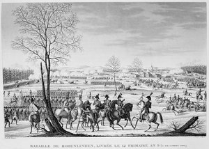 Slag bij Hohenlinden, 3 december, 1800 door Unbekannt