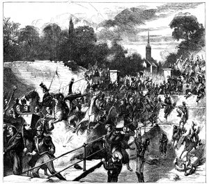 Slag bij Sedan, Frankrijk, Frans-Pruisische Oorlog, 1 september 1870, ca. 1880 door Unbekannt