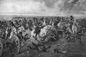 Slag bij Waterloo, 1815 door Unbekannt