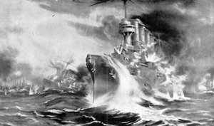 Slag bij de Falklandeilanden, 8 december 1914 door Unbekannt