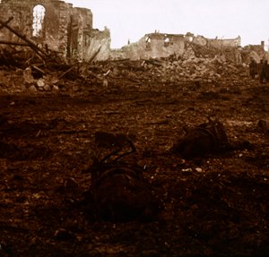 Slagveld, Aisne, Frankrijk, ca. 1914-ca. 1918 door Unbekannt
