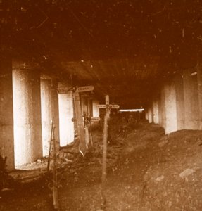 Bajonet Loopgraaf, Verdun, Noord-Frankrijk, ca. 1916-1918