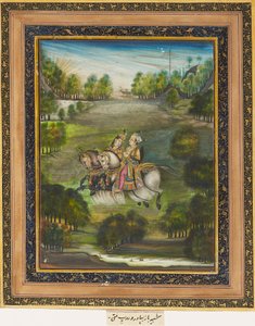 Baz Bahadur en Rupmati, c1820