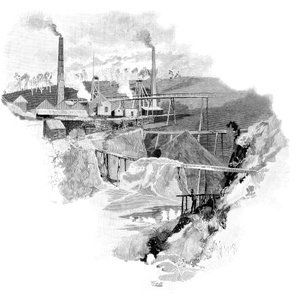 Beaconsfield Goudmijnen, Tasmanië, Australië, 1886