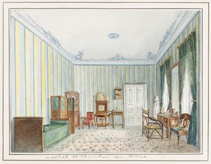 Slaapkamer in een Landelijke Dacha