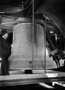 Klok in de toren van Big Ben, Palace of Westminster, Londen, ca. 1905 door Unbekannt