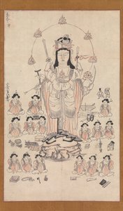 Benzaiten en vijftien begeleiders, 13e eeuw