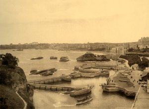 Biarritz - De Haven van de Vissers, c1930 door Unbekannt