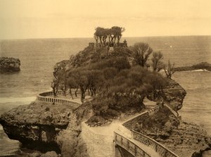 Biarritz - Le Rocher du Basta, ca. 1930 door Unbekannt