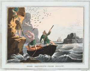 Vogelvangst van Onderaf, Shetlandeilanden, 1813