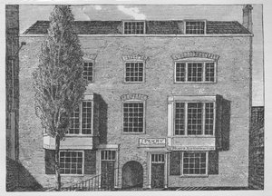 Bishop Burnets Huis in St Johns Square, Clerkenwell, Londen door Unbekannt