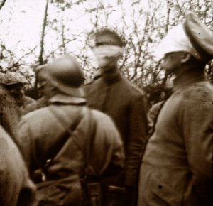 Geblinddoekte soldaten, november 1918