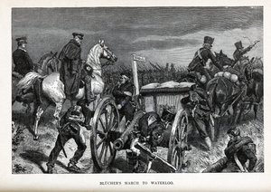 Blüchers moeras naar Waterloo, 1882 door Unbekannt