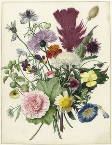 Bloemenboeket door Unbekannt