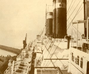 Bootdek van de Leviathan, ca. 1930 door Unbekannt