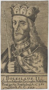 Boleslaus II de Vrome, Hertog van Bohemen door Unbekannt