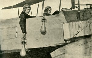 Bommenwerpers, 1914-1918, ca. 1920 door Unbekannt