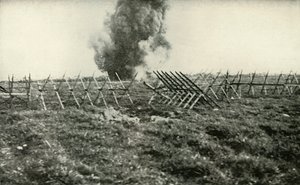 Bombarderen van de Duitse Loopgraven, 1919