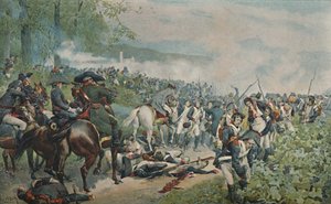 Bonaparte controleert de Franse terugtocht bij Marengo, 1800, 1896 door Unbekannt