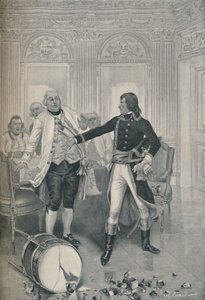 Bonapartes beëindiging van het interview met de Oostenrijkse gezant, 1896 door Unbekannt