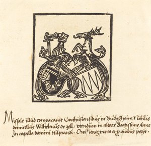 Boekplaat van Wilhelm von Zell