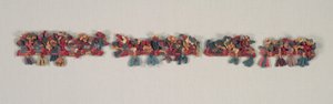 Randfragment met vogels en bloemen, 100 v.Chr.-700 door Unbekannt
