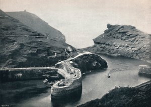 Boscastle - Uitzicht op de haven, 1895 door Unbekannt