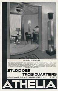 Boudoir Circulaire - Studio Des Trois Quartiers - Athelia, 1933