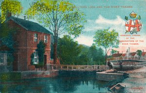 Boulters Lock en de rivier de Theems door Unbekannt