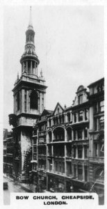 Bow Church, Cheapside, Londen, ca. 1920