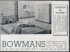 Bowmans advertentie, 1942 door Unbekannt