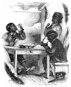 Schoorsteenvegersjongens die hun avondmaaltijd eten, 1861 door Unbekannt