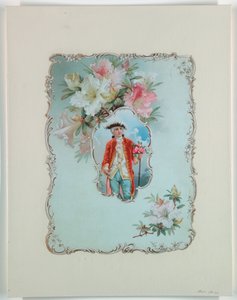 Jongen met boeket rozen, 1880–1910 door Unbekannt