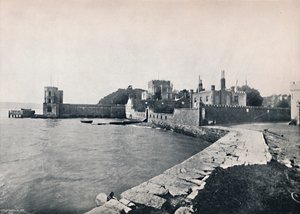 Branksea Island - Algemeen uitzicht op het kasteel, 1895 door Unbekannt