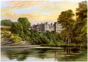 Brechin Castle, Brechin, Angus, Schotland, huis van de Graaf van Dalhousie, c1880 door Unbekannt