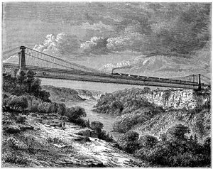 Brug over de Niagara, Canada door Unbekannt