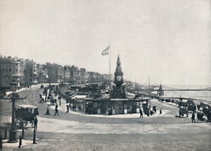 Brighton - Ingang van het Aquarium, met de Kettingpier, 1895 door Unbekannt