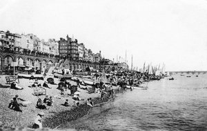Strand van Brighton, East Sussex, ca. 1900-1920