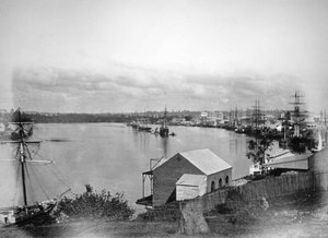Brisbane River, zuidoost Queensland, Australië, 1870-1880 door Unbekannt