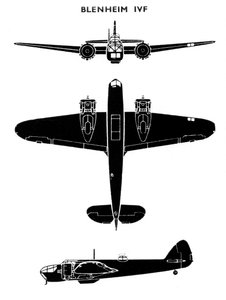 Bristol Blenheim Mk IVF, 1941 door Unbekannt
