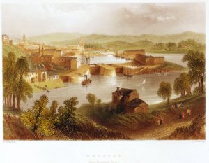 Bristol vanaf Rownham Ferry, 1841 door Unbekannt
