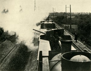 Britse marine gepantserde trein, Eerste Wereldoorlog