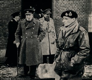 Britse Premier Bezoekt Het Westelijk Front, 1944, 1945 door Unbekannt