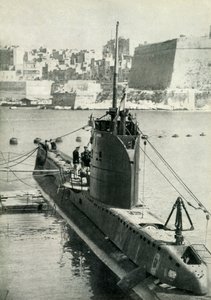 Britse onderzeeër in Malta, Tweede Wereldoorlog, 1945 door Unbekannt