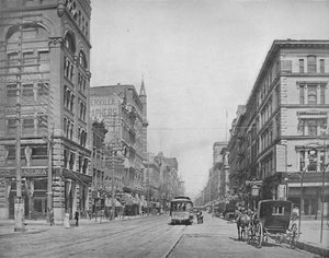 Broadway, noord vanaf Chestnut Street, St. Louis, ca. 1897