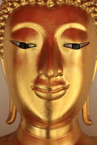 Bronzen Boeddha, Wat Pho, Bangkok, Thailand door Unbekannt